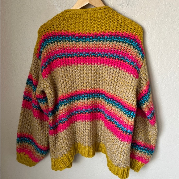 Natural life colorful striped knit cardigan - Picture 8 of 9